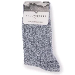 BILL TORNADE Chaussette laine Homme BLEU FONCE Sale