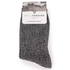BILL TORNADE Chaussette laine Homme GRIS FONCE Online