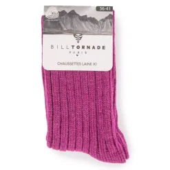 BILL TORNADE Chaussette laine mélangée 18512 Femme VIOLET Clearance