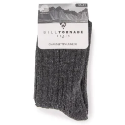 BILL TORNADE Chaussette laine mélangée boite 18512 Femme NOIR