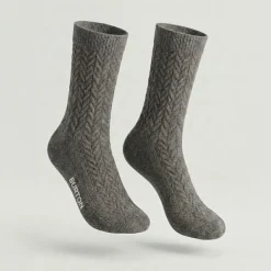 BURTON OF LONDON Chaussette massillia Femme GRIS Sale