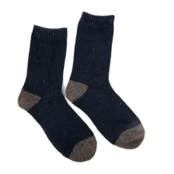 LES PETITES...PARIS Chaussette pois carelle Femme BLEU FONCE Online