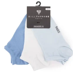BILL TORNADE Chaussette x3 pastel Femme BLEU CLAIR Outlet