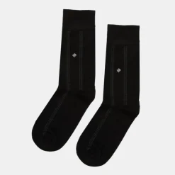 TORRENTE Chaussettes à rayures fibres de bambou Homme NOIR Best
