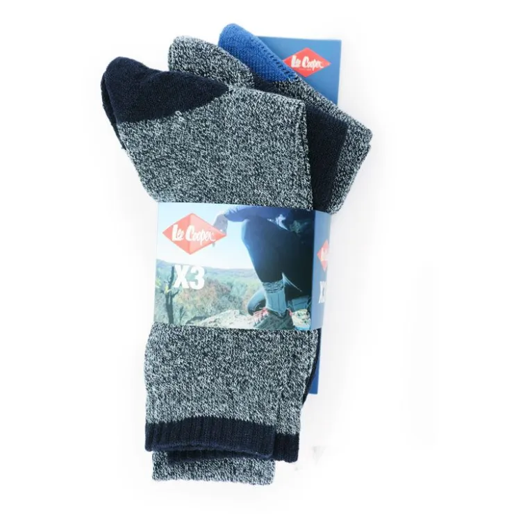 LEE COOPER Chaussettes chaleur thermique vladislas *3 39-42/43-46 Homme BLEU FONCE Best