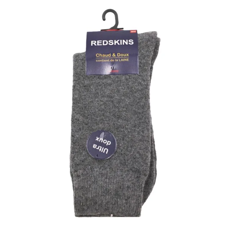 REDSKINS Chaussettes chaud et doux albano Homme GRIS Discount