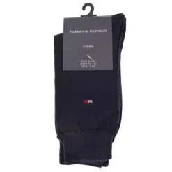TOMMY HILFIGER Chaussettes coton lot de 3 avec logo Homme BLEU FONCE Sale