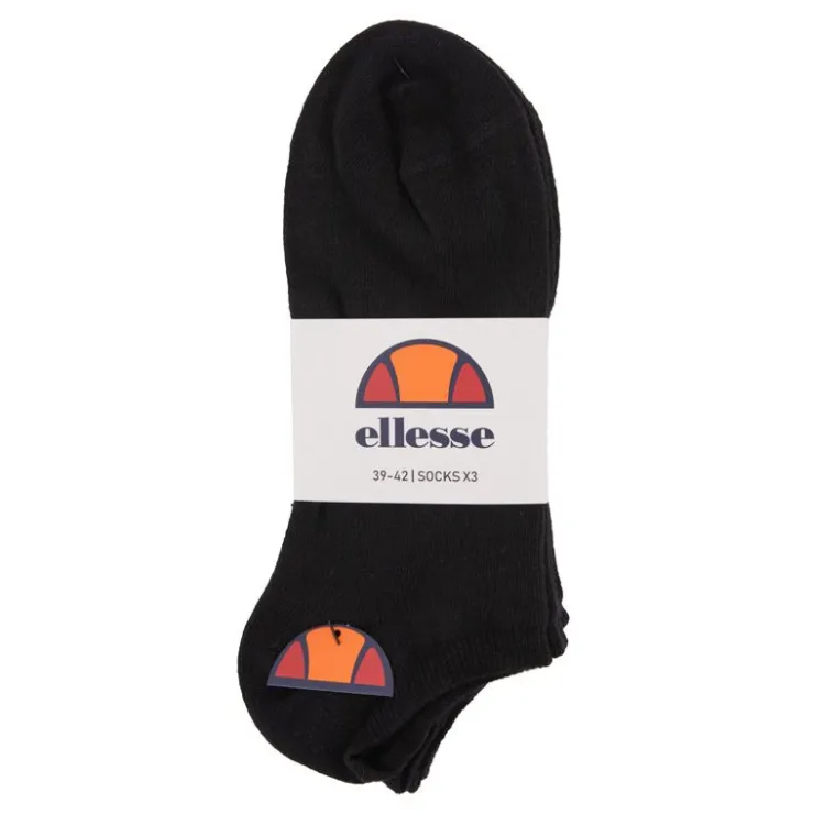 ELLESSE Chaussettes courtes imprimé logo coloré x3 Homme NOIR Online