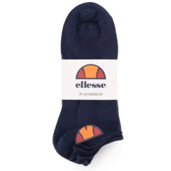 ELLESSE Chaussettes courtes imprimé logo coloré x3 Homme BLEU FONCE Outlet