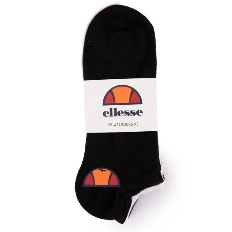 ELLESSE Chaussettes courtes imprimé logo coloré x3 Homme BLEU PETROLE