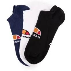 ELLESSE Chaussettes courtes imprimé logo coloré x3 Homme BLEU PETROLE