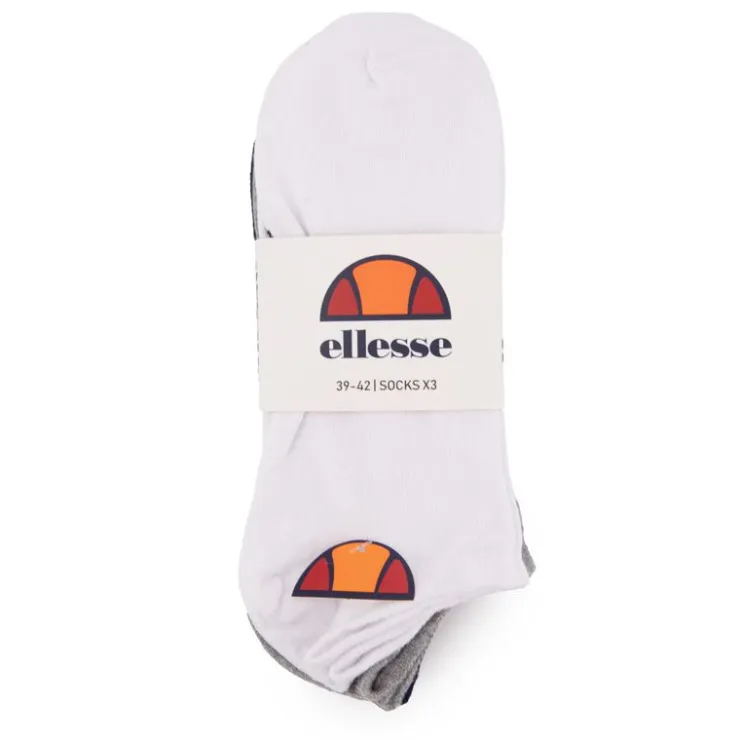ELLESSE Chaussettes courtes imprimé logo coloré x3 Homme MULTICOLORE Online