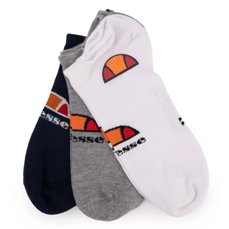 ELLESSE Chaussettes courtes imprimé logo coloré x3 Homme MULTICOLORE Online
