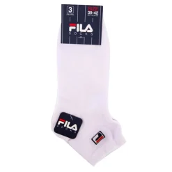 FILA Chaussettes courtes lot de 3 Homme BLANC Hot