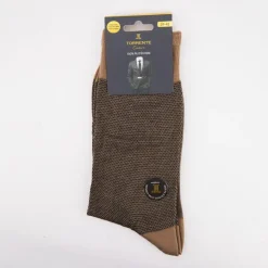 TORRENTE Chaussettes fil d'ecosse fantaisies 24018 Homme MARRON Clearance