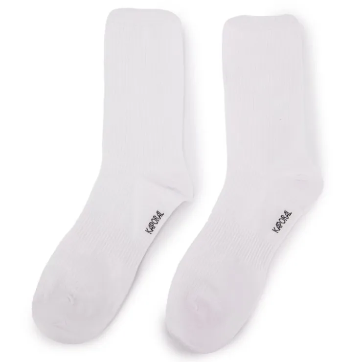 KAPORAL Chaussettes hautes en bamboo Homme BLANC Best