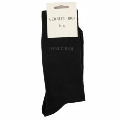 CERRUTI Chaussettes hautes unies Oeko-tex Homme NOIR Discount