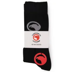 COMPAGNIE DE CALIFORNIE Chaussettes longues avec logo imprimé x3 Homme NOIR Hot