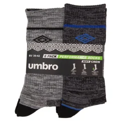 UMBRO Chaussettes lot de 6 crew t39-46 Homme BLEU Best
