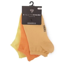 BILL TORNADE Chaussettes lot de 3 socquettes pastel Femme ORANGE Online