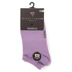 BILL TORNADE Chaussettes lot de 3 socquettes pastel Femme VIOLET Hot