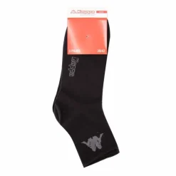KAPPA Chaussettes mi hautes lot x3 logo chevilles Homme NOIR Discount