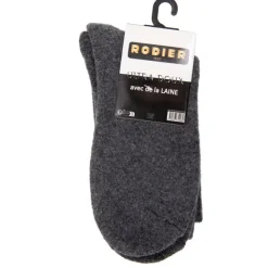 RODIER Chaussettes ultra douces salamata Femme GRIS FONCE Sale
