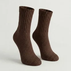 BURTON OF LONDON Chaussettes ultra doux chacha Femme MARRON FONCE Online