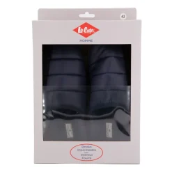 LEE COOPER Chausson matelassé doublé fausse fourrure Oceano Homme BLEU PETROLE Discount