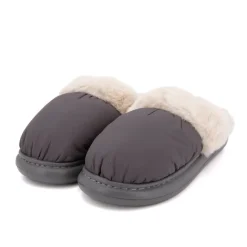 CHANTAL THOMASS Chausson tissu intérieur fourré Sirine Elinara semelle contrastée Femme GRIS FONCE Outlet