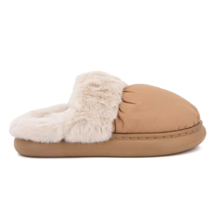 CHANTAL THOMASS Chausson tissu intérieur fourré Sirine Elinara semelle contrastée Femme MARRON New