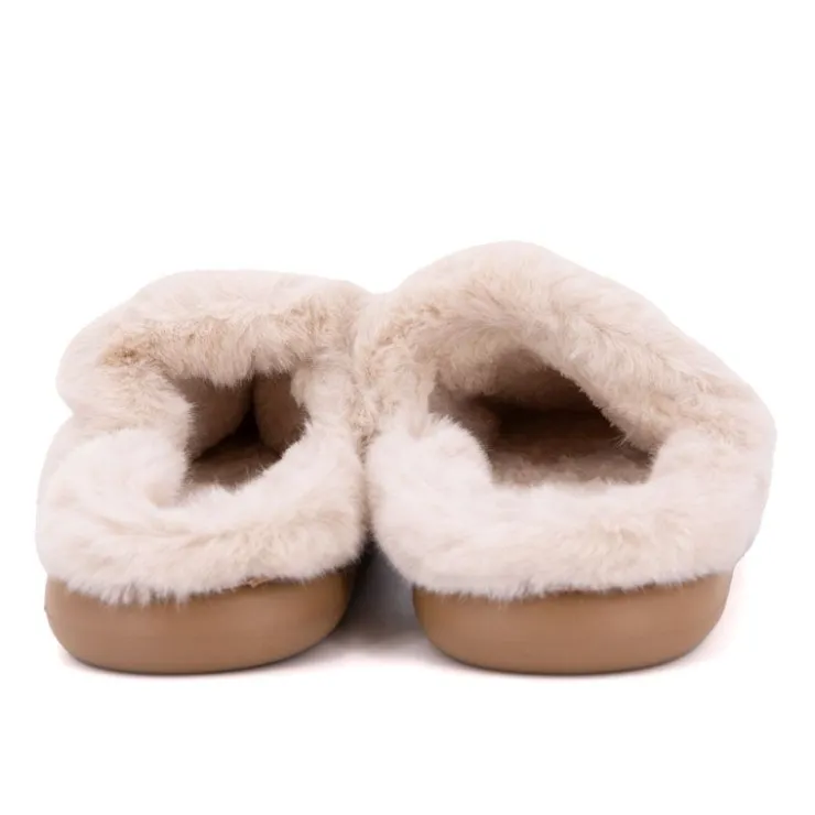 CHANTAL THOMASS Chausson tissu intérieur fourré Sirine Elinara semelle contrastée Femme MARRON New