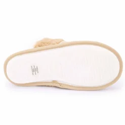 LES PETITES...PARIS Chaussons fausse fourrure noeud Carmeline Femme BEIGE Sale
