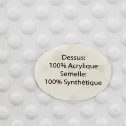 ETINCELLE Chaussons fausse fourrure pompon antidérapant Claire Femme BLANC