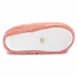 ETINCELLE Chaussons fausse fourrure pompon antidérapant Claire Femme ROSE Outlet