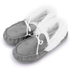 MANOUKIAN Chaussons fermes fourrés cecilia Femme GRIS Sale