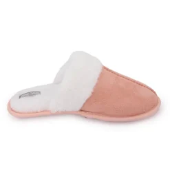LEE COOPER Chaussons Fourrés Fausse Fourrure Femme ROSE