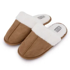 LEE COOPER Chaussons Fourrés Fausse Fourrure Femme MARRON Best