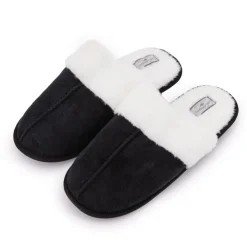 LEE COOPER Chaussons Fourrés Fausse Fourrure Femme NOIR Online