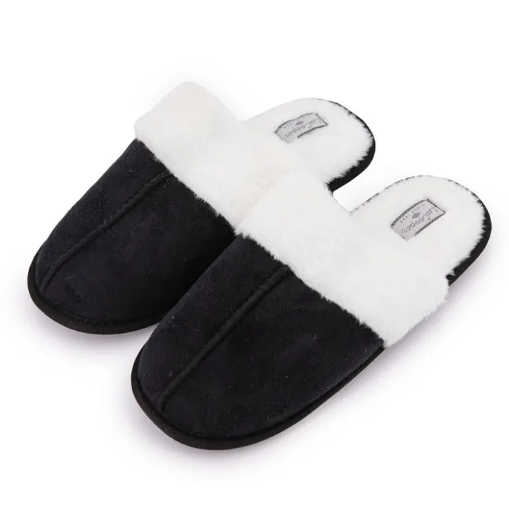 LEE COOPER Chaussons Fourrés Fausse Fourrure Femme NOIR Online