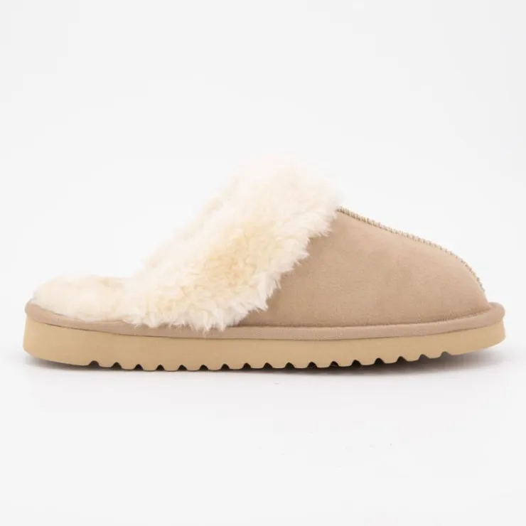 LOVETT Chaussons fourrés Femme BEIGE Outlet