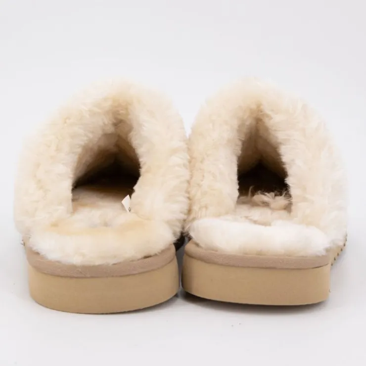 LOVETT Chaussons fourrés Femme BEIGE Outlet