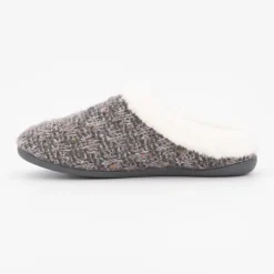 BONADONA Chaussons sabina moutonné avec tweed Femme GRIS Hot