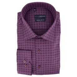 BILL TORNADE Chemise à carreaux col 34 regular fit Homme VIOLET Discount