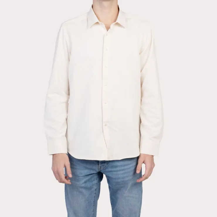JEAN-LOUIS SCHERRER Chemise albert unie Homme BLANC ECRU Discount