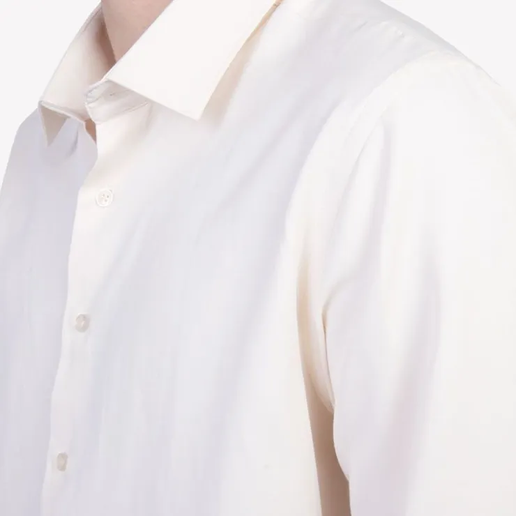 JEAN-LOUIS SCHERRER Chemise albert unie Homme BLANC ECRU Discount