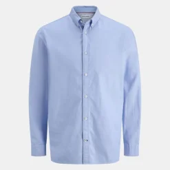 JACK & JONES Chemise blanche oxford regular fit Homme BLEU Clearance