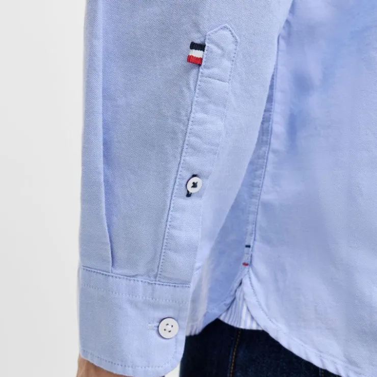 JACK & JONES Chemise blanche oxford regular fit Homme BLEU Clearance