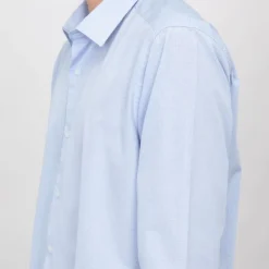 BILL TORNADE Chemise ciel texturée coton Homme BLEU Sale