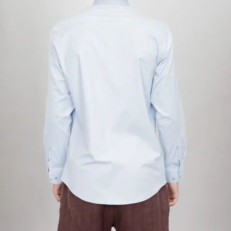 BILL TORNADE Chemise classique coton à enfiler Homme BLEU CLAIR Clearance